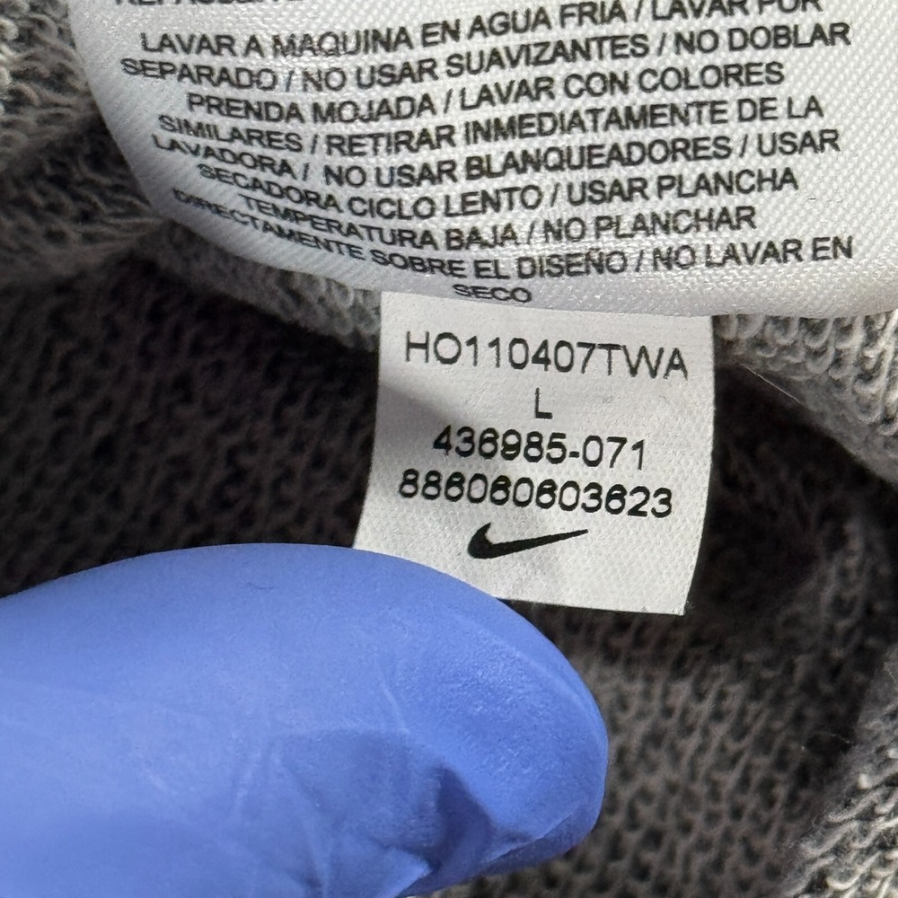 Nike Long Sleeve Sweater Gray Women's Size Large Womens Sportswear Graphic Print - Picture 7 of 8